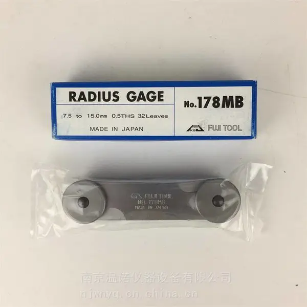 日 本FUJITOOL富士半径规角规178MB英制R规弧度规32枚7.5-15mm