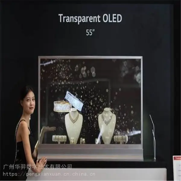 OLED透明显示器 单面透明OLED玻璃显示屏 OLED高清全彩显示屏