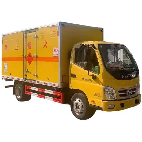 国六新款3吨4吨危废转运车2类危险品厢式车国六新款