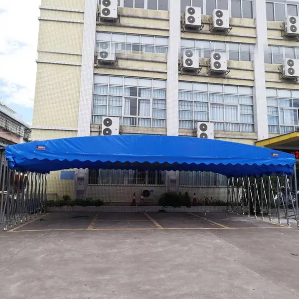 伸缩自如 STNS-01南山仓库活动推拉棚 深圳走廊过道楼梯防雨棚