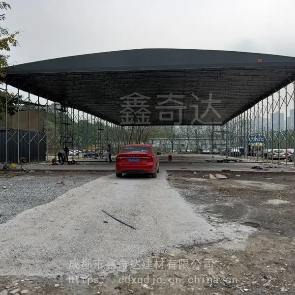 广安市邻水县定做雨棚 推拉雨棚 帆布雨篷 户外遮阳棚 伸缩雨篷