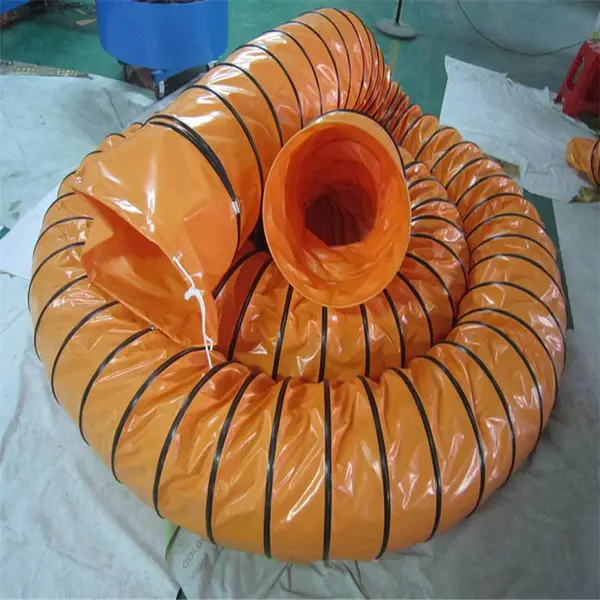 PVC伸缩通风管 螺旋钢丝风管 船用风机通风管300mm/400mm/500mm