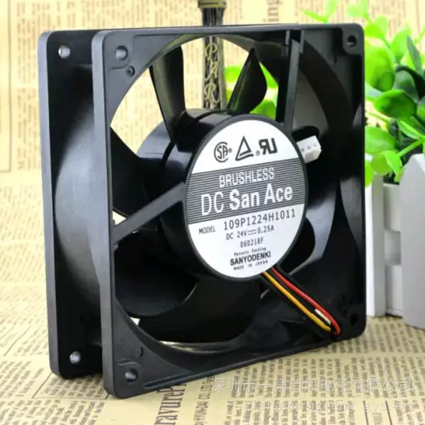 原装三洋 24V 0.25A 109P1224H1011变频器散热风扇 大风量散热风机