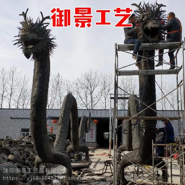大型动物轮胎手工造型 废旧轮胎定制景观雕塑创意景区工艺品造型公园摆件 轮胎艺术造型摆件