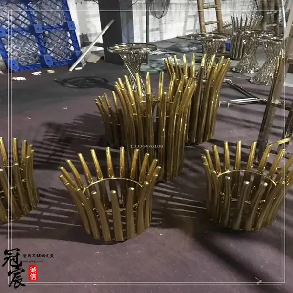 不锈钢非标茶几脚定制(高度、厚度可选),不锈钢S形餐桌脚