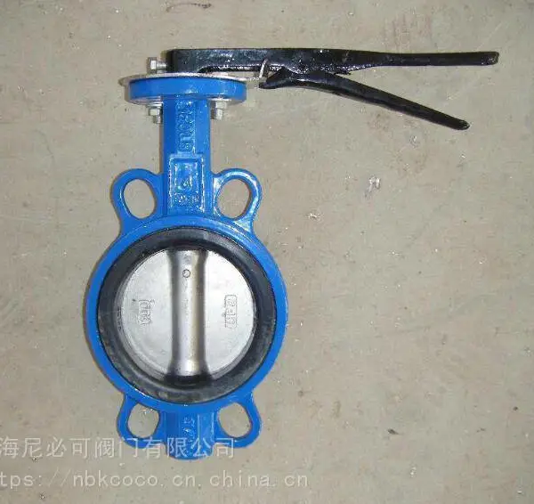 上海尼必可D71X-10Q手柄对夹式蝶阀
