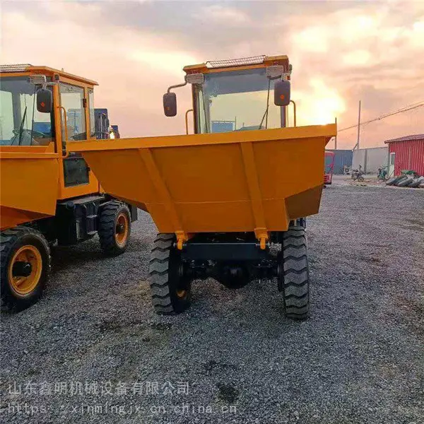 鑫明制造 22马力液压翻斗车 2吨建筑机械柴油工程前卸式四轮车
