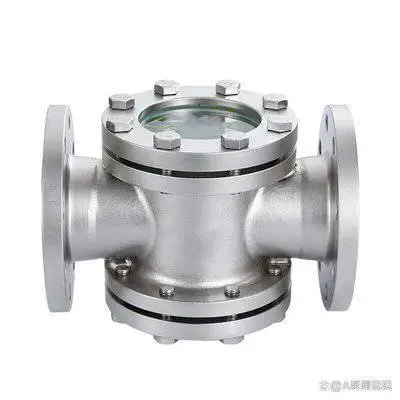 供应不锈钢直通视镜 供应管道直通十字视镜 法兰四通视镜