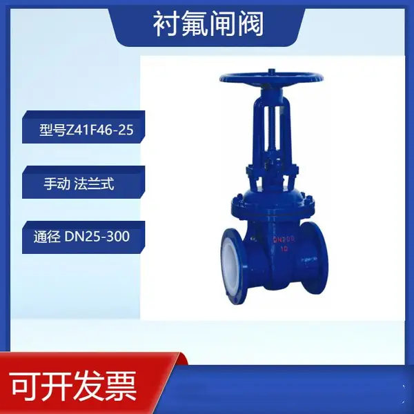 Z41F46-25C法兰衬氟闸阀 防爆耐高压南高闸阀DN125 150 200