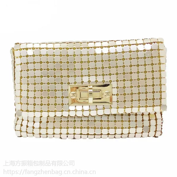厂家批发定制女款铝片手机包零钱包来图打样可添加logo