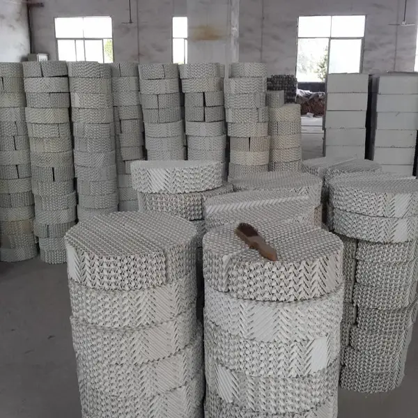 五丰陶瓷供应陶瓷波纹规整填料