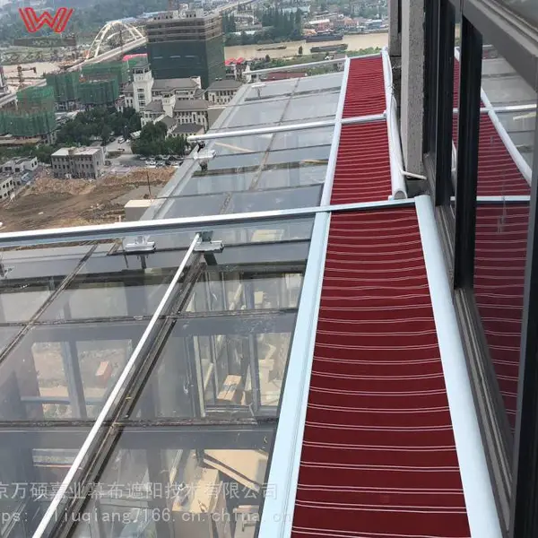 通州定做伸缩推拉雨棚 阳光房遮阳棚 玻璃房顶隔热电动天幕篷