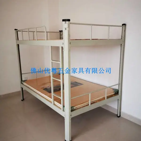 佛山顺德上下铺双人床床上用品佛山寝室上下铺铁床组合工地用铁床