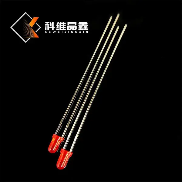 徐州F3圆头红发红加长脚 有边指示灯脚长36mm