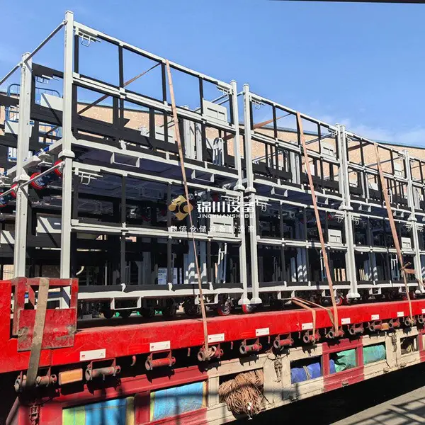 锦川非标型材堆垛周转车 长料型材物料周转台车 工业管材存放转运车