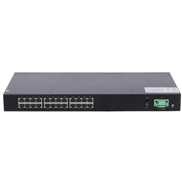 RS224工业级百兆24口机架式交直流220V以太网交换机DC110V交换机ROGERKANG
