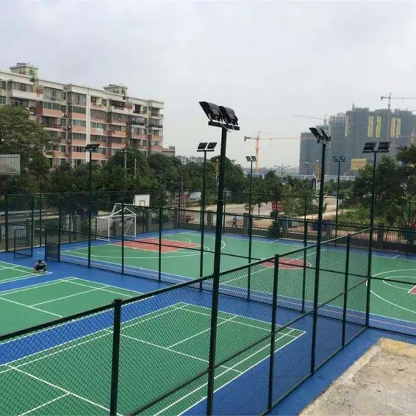 成都水性硅PU球场材料厂 球场地面施工 丙烯酸羽毛球场地铺装