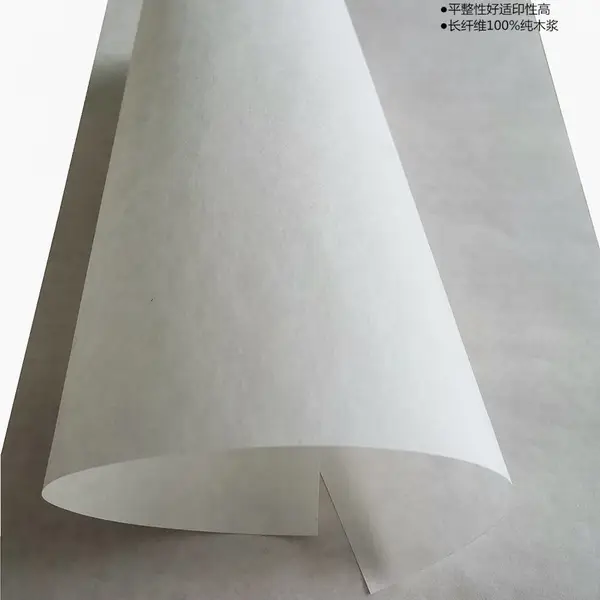 进口北极熊高强/伸性白牛皮纸57克80克100克可做阀口袋面粉袋子
