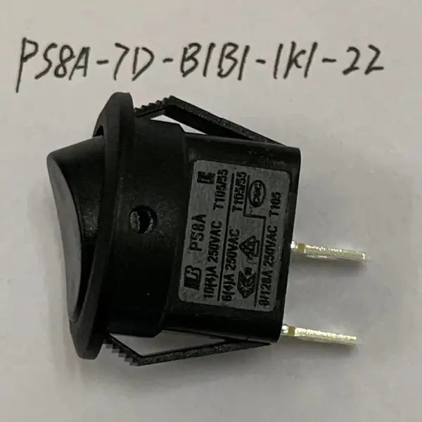 圆形船型开关之PS8A-7D-B1B1-1K1-22圆型船形开关和OFF-ON船型开关