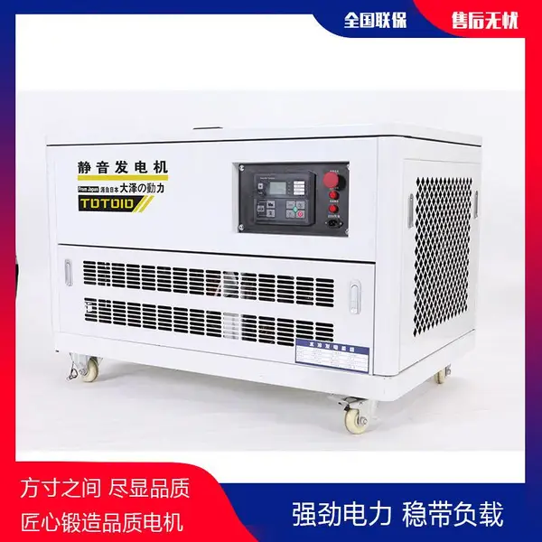10kw汽油发电机低噪音RS485控制工程供电