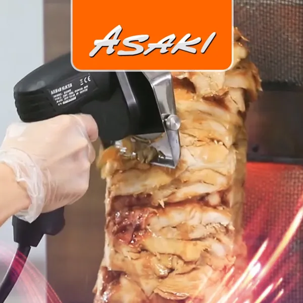 山崎KS100T KS100C手持大型切肉机 烤肉切肉肉夹馍烤肉切片机