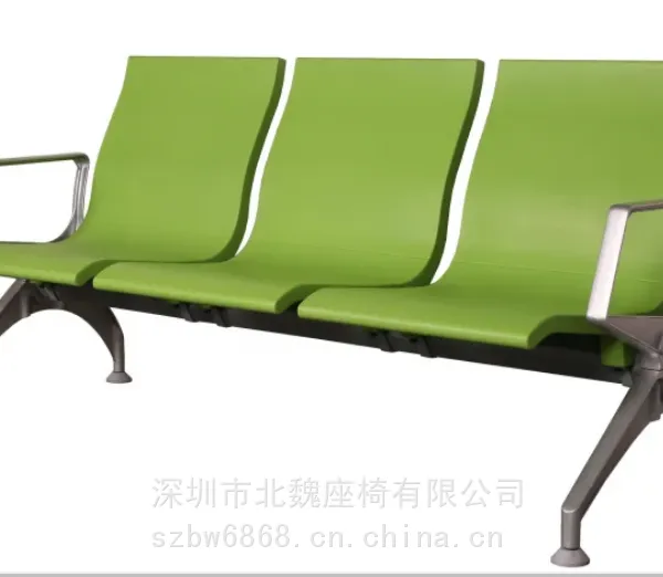 PU聚氨酯公共排椅 PU排椅消防阻燃测试 三人位聚氨酯机场椅