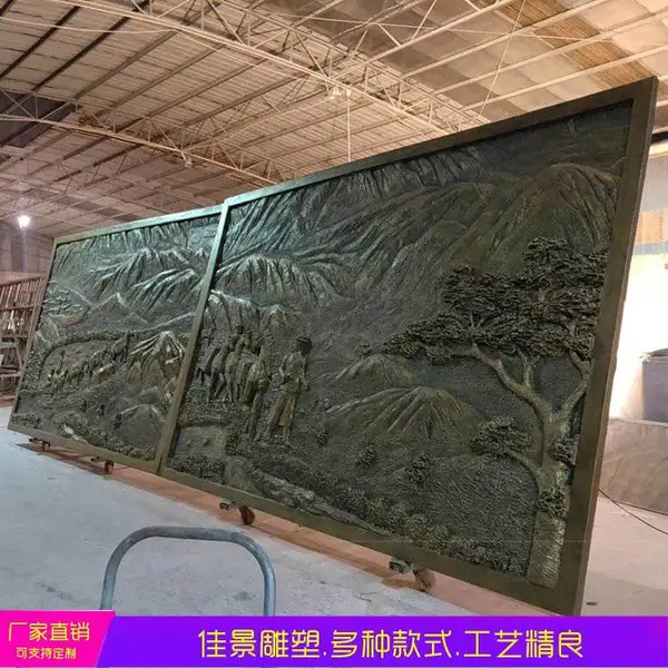 公园学校玻璃钢仿铜浮雕定制铸铜校园文化墙铜雕影壁工艺品 (5)
