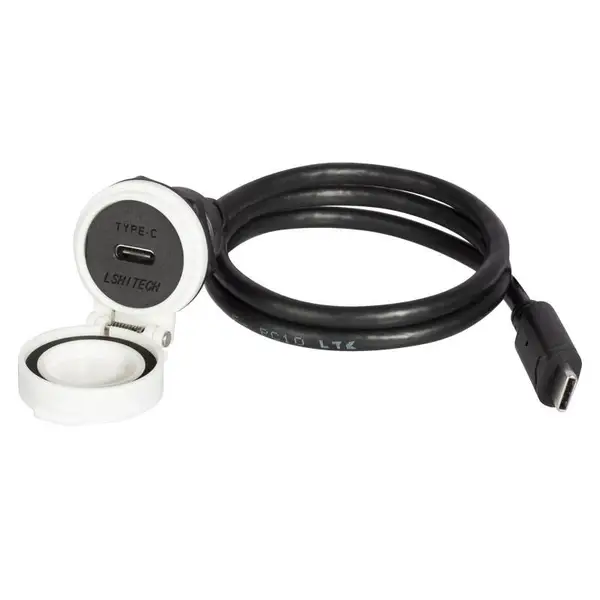龙仕TYPE-C防水连接器3A快充 户外工业机器人设备数据传导