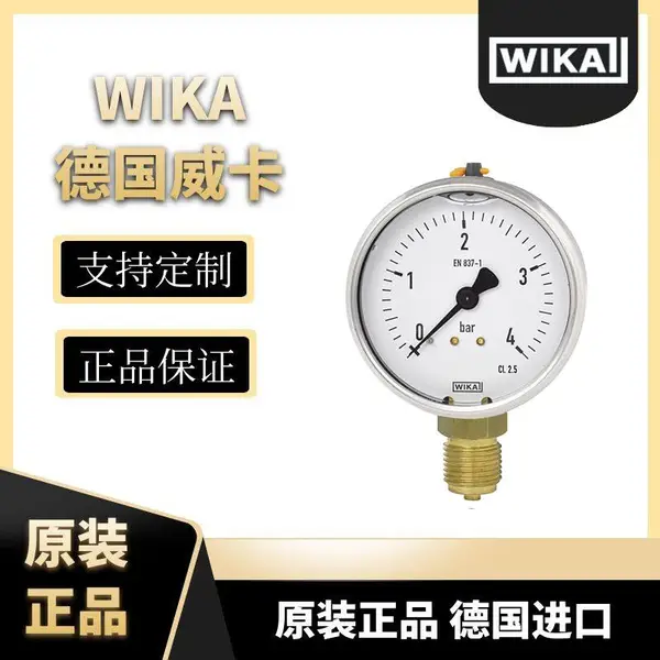 113.53波登管压力表,铜合金材质 不锈钢表壳,充液型德国WIKA威卡