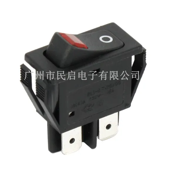 供应四脚船型RLEIL开关 带灯翘板开关