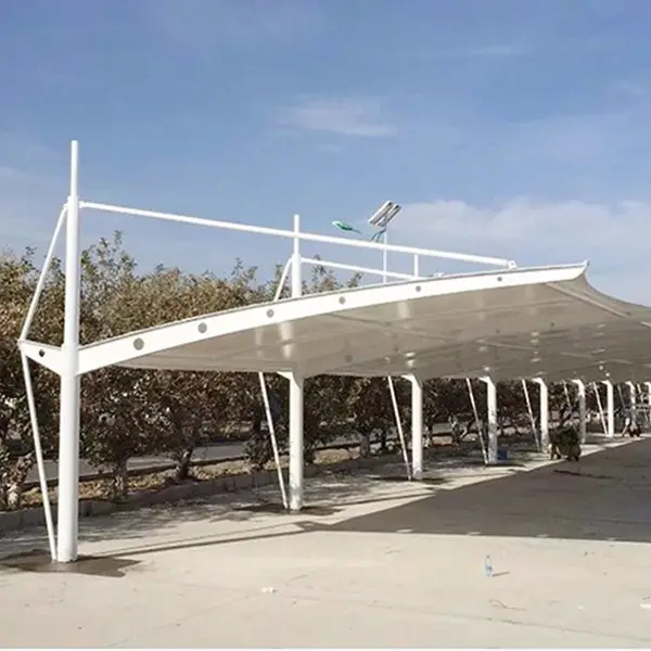 东建筑物入口膜结构莞长简约风格膜结构推拉帐棚安ZSCA-06