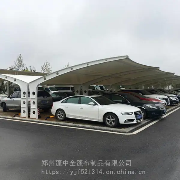 供应SFMJG5035小轿车停车场遮阳蓬雨篷 制作安装膜结构停车棚