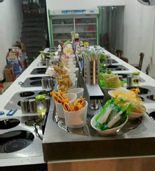 涮涮锅小火锅传送设备 回转火锅设备自助火锅旋转设备