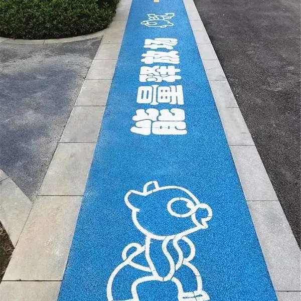合理的工程设计路面景观改色图案 会增加地面美观既视感