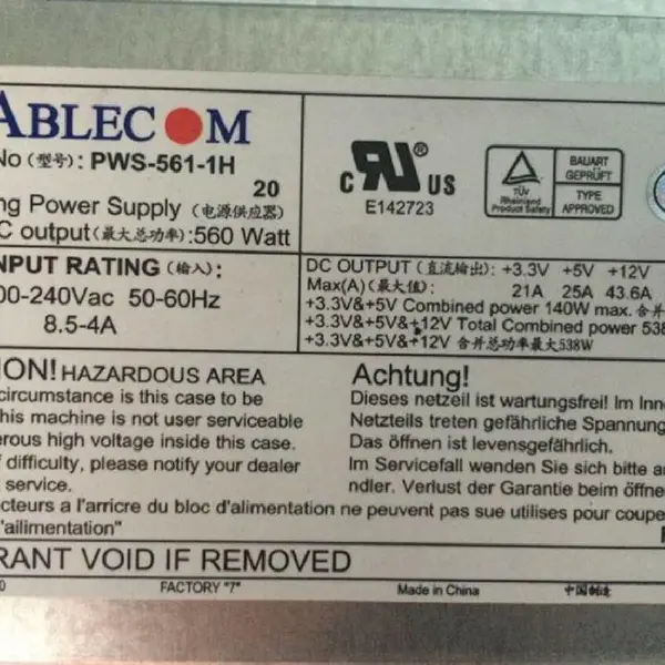 PWS-561-1H NF280D�˳���������Դģ�� ��΢ ABLECOM��Դ��Ӧ��