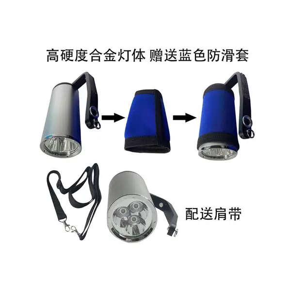 DX鼎轩照明RJW7102/LT手提式强光防汛探照灯9W防水铝合金耐摔