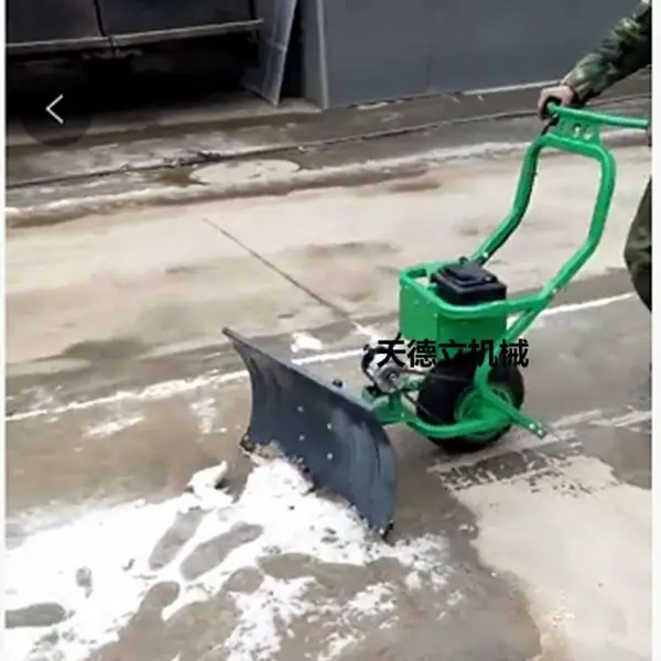 单轮轻便手电动推粪机 天德立充电式除雪机堆稻谷推车