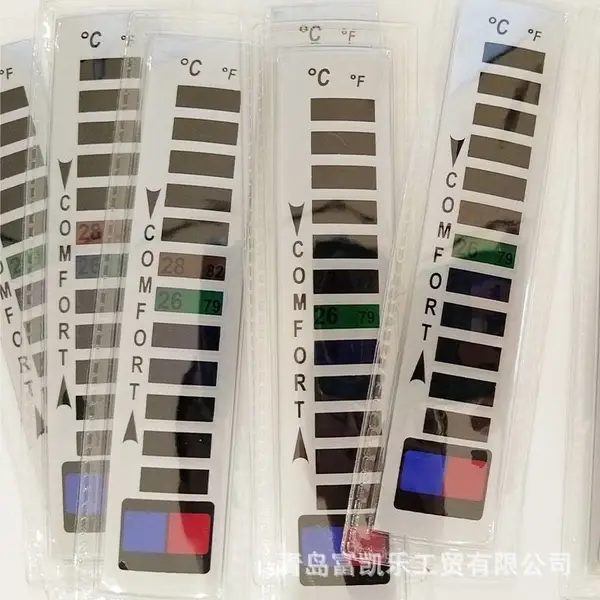 服装温度计 液晶变色温度计片 服装温度计 车缝温度计液晶温度计
