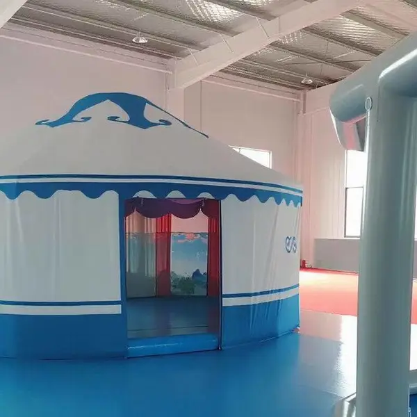 能停风机的充气蒙古包酒席帐篷