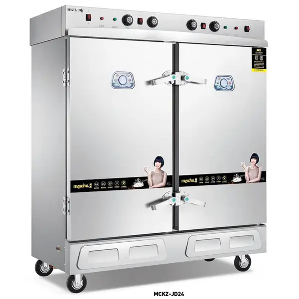 美厨商用蒸饭柜 MCKZ-JD48 精工缺水断电蒸饭柜 双门48盘电蒸饭柜