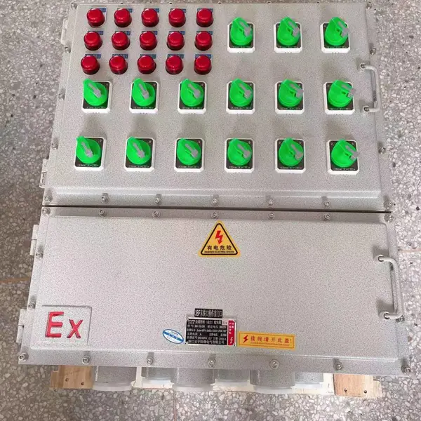 防爆检修电源插座箱BXX52-2/K100总开关100A塑壳2分路32A3P