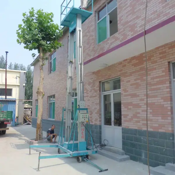 铝合金升降机 电动液压小型移动式升降车 商场酒店轻便登高作业