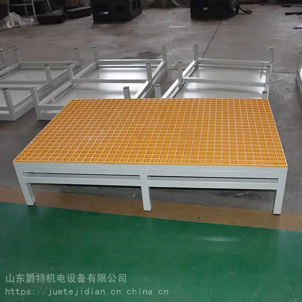 按需制作 现货直发带接油盘和排水阀脚踏板车铣床玻璃钢栅格板