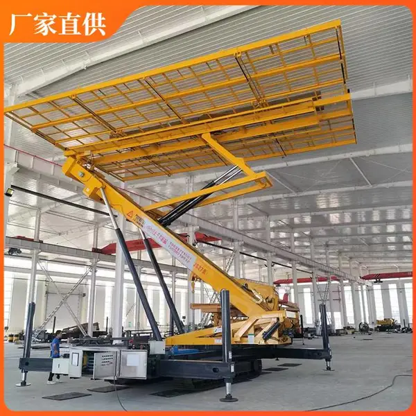 高空压瓦机 反吊顶平台 车载式高空举升机 履带行走油电两用