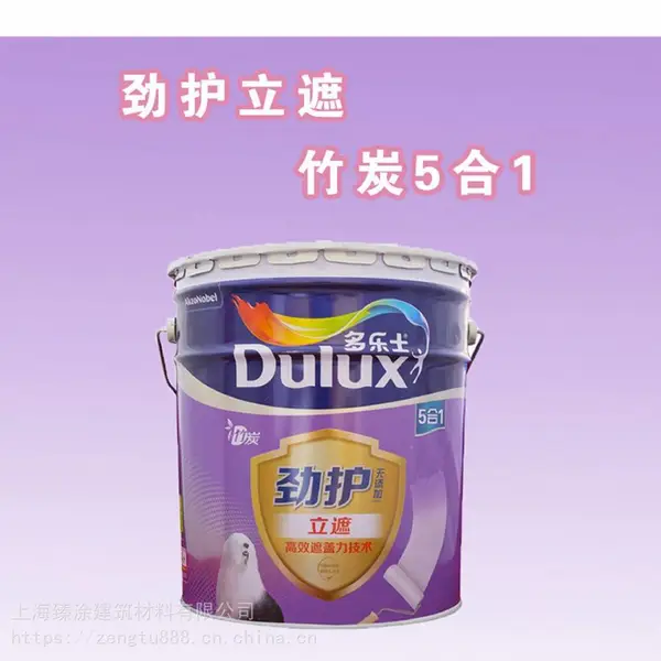 多乐士劲护立遮竹炭无添加五合一漆A8142-65000 乳胶漆墙面漆