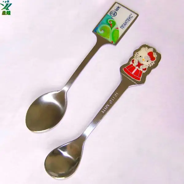创意金属小勺子可爱动漫卡通卡哇伊儿童勺子定制做厂家直销