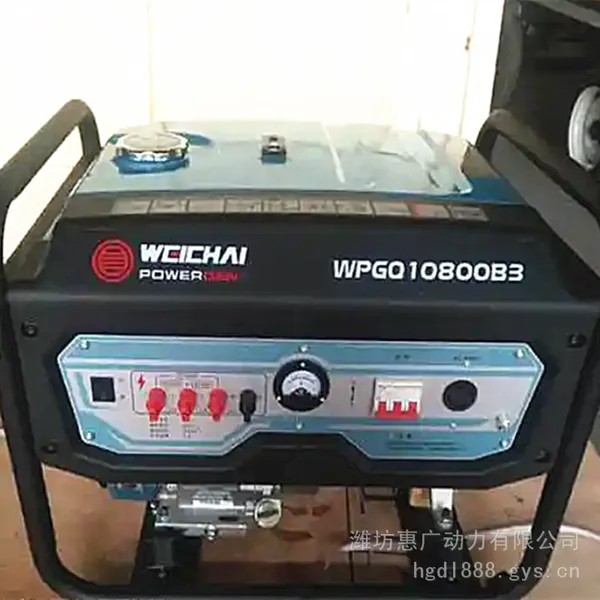 WPGQ10800B3潍柴汽油发电机组 8.5KW单缸发电机 双电压款