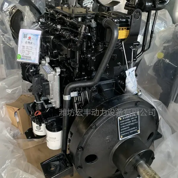 潍柴柴油机WP4.1G100E311国三泵机 100马力74千瓦高压清洗机