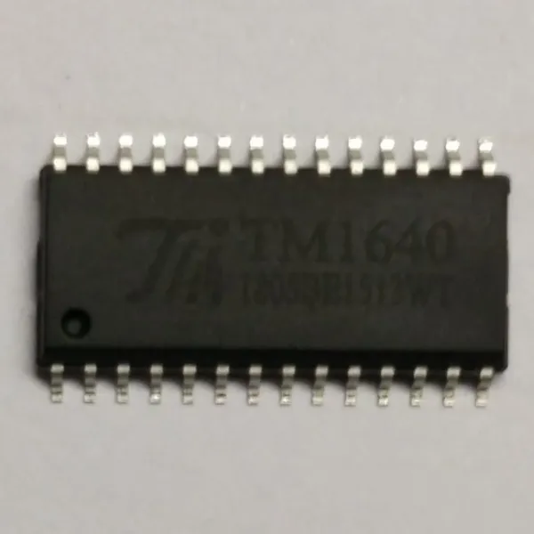 8位16段LED数码管显示驱动IC TM1640