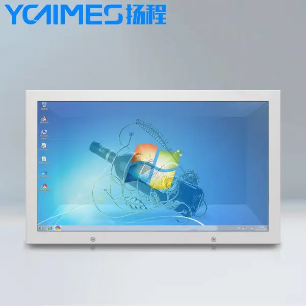 55寸工厂定制直销50寸透明液晶展示柜 液晶透明柜广告机安卓版或电脑版